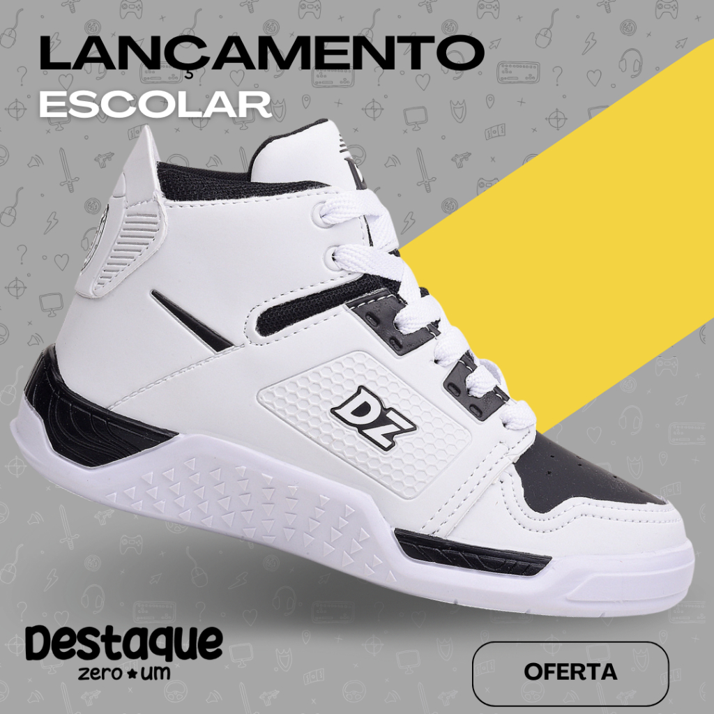 Tênis Masculino Infantil escolar Menino Menina juvenil