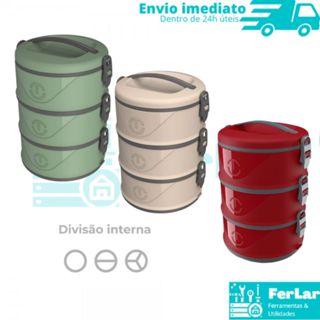 Marmita Termica Pequena Pote Termico Marmitas redonda fit 1, 5l