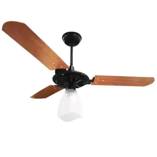 Ventilador de Teto ventex Yris preto e Marrom 127V