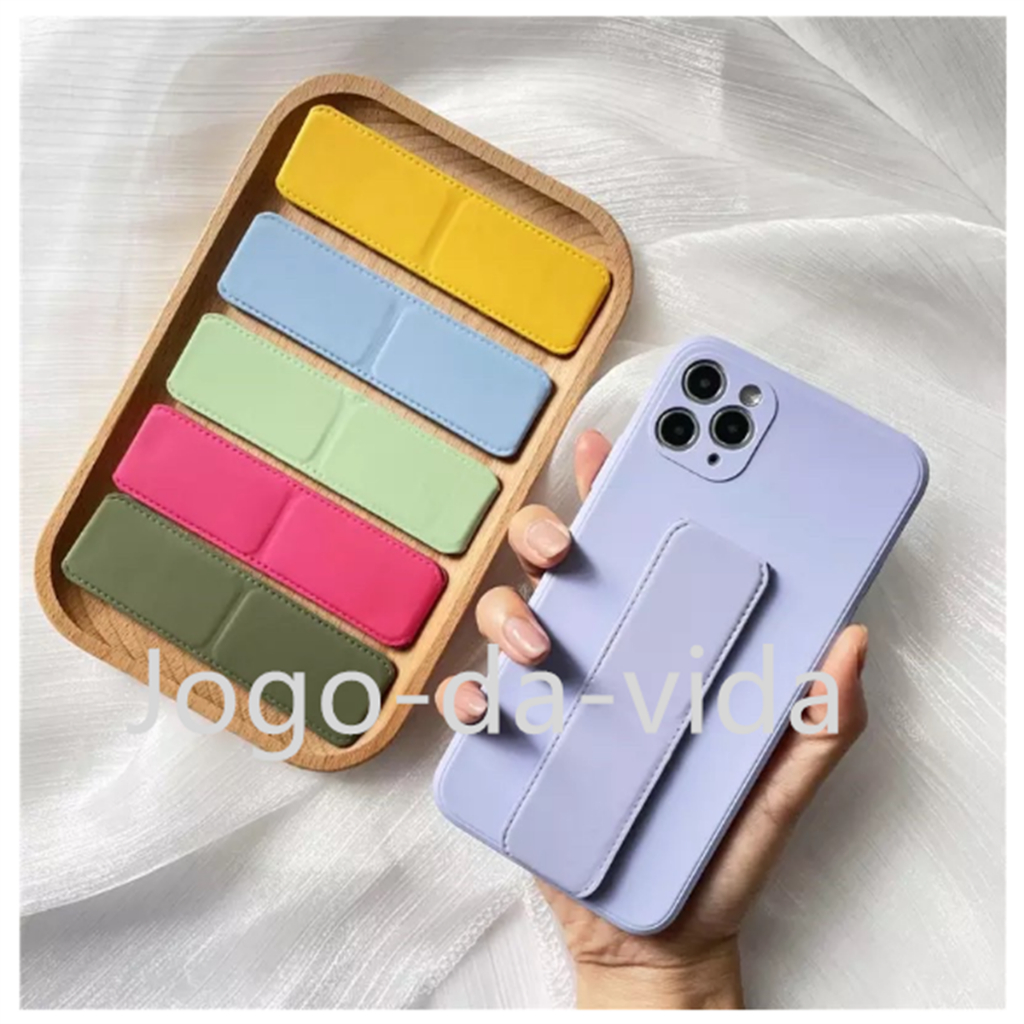 Suporte Fita de mão Couro Para Todos Os Modelos Celular