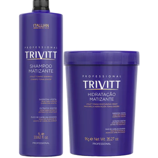 KIT SHAMPOO 1 LT E HIDRATAÇÃO INTENSIVA MATIZANTE 1KG