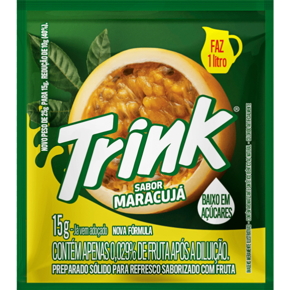 Suco Trink Caixa com 15 unidades Maracujá 15g