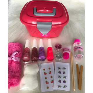kit completo para manicure básico 17 produtos na promoção com maleta