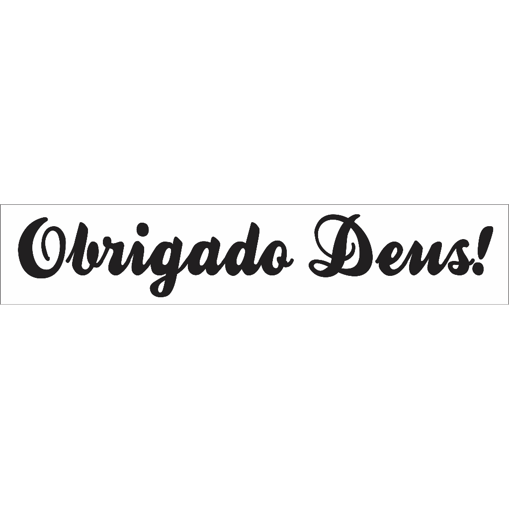 Adesivo Obrigado Deus Carro Moto Religioso Frase | Shopee Brasil