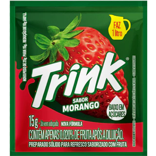 Suco Trink Caixa com 15 unidades Morango 15g