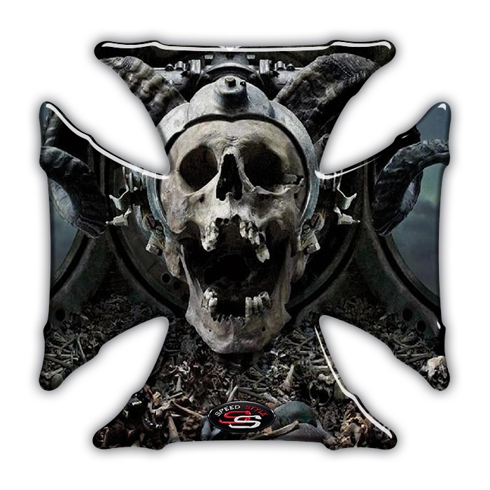 Protetor Tanque Resinado Moto Custom Cruz Malta 002