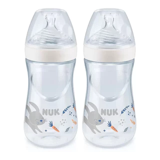 Kit 2 Mamadeiras NUK Essence TC Smart Flow 270ml Fluxo Médio