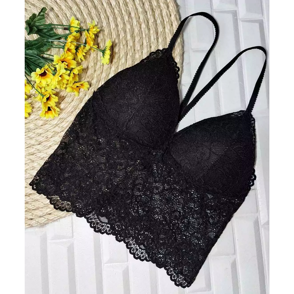 Cropped de renda com bojo | Shopee Brasil