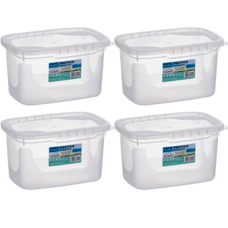 Pote Pratico 2,200ml, marmita, alimentos, mantimentos (kit 1, 2 e 4)
