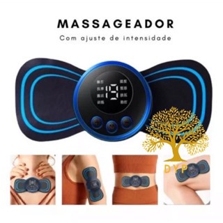 Mini Massageador Elétrico Recarregável Para Alívio De Dor Muscular/Ombro/Cervical