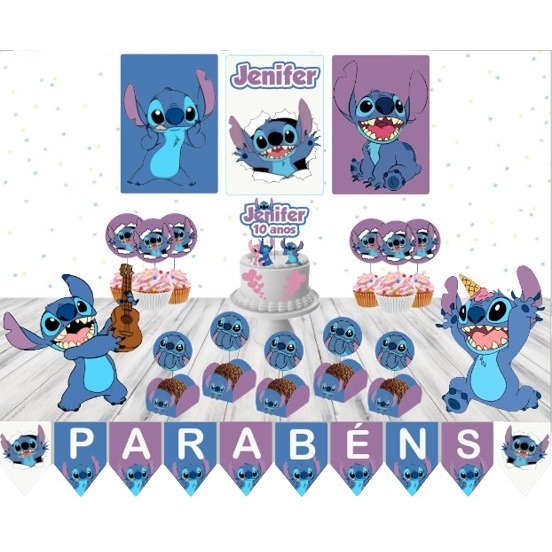 Kit festa Tema Stich Amoo fazer - Confeitaria Brumont