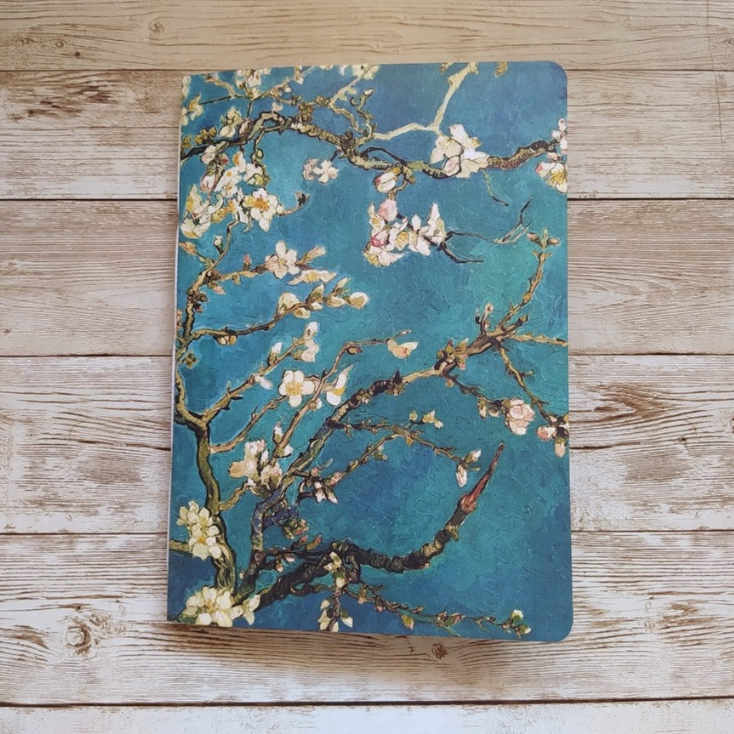 Sketchbook Amendoeira Em Flor Van Gogh | Caderno Aquarela 80 Páginas
