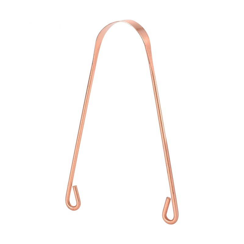 Higienizador Para Raspagem Lingual Higiene Saúde Bucal - Modelo Premium 100% Cobre Puro