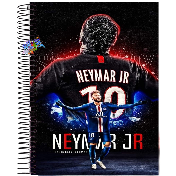 Caderno 1 Matéria, 10 Matérias ou 20 Matérias Neymar Jr