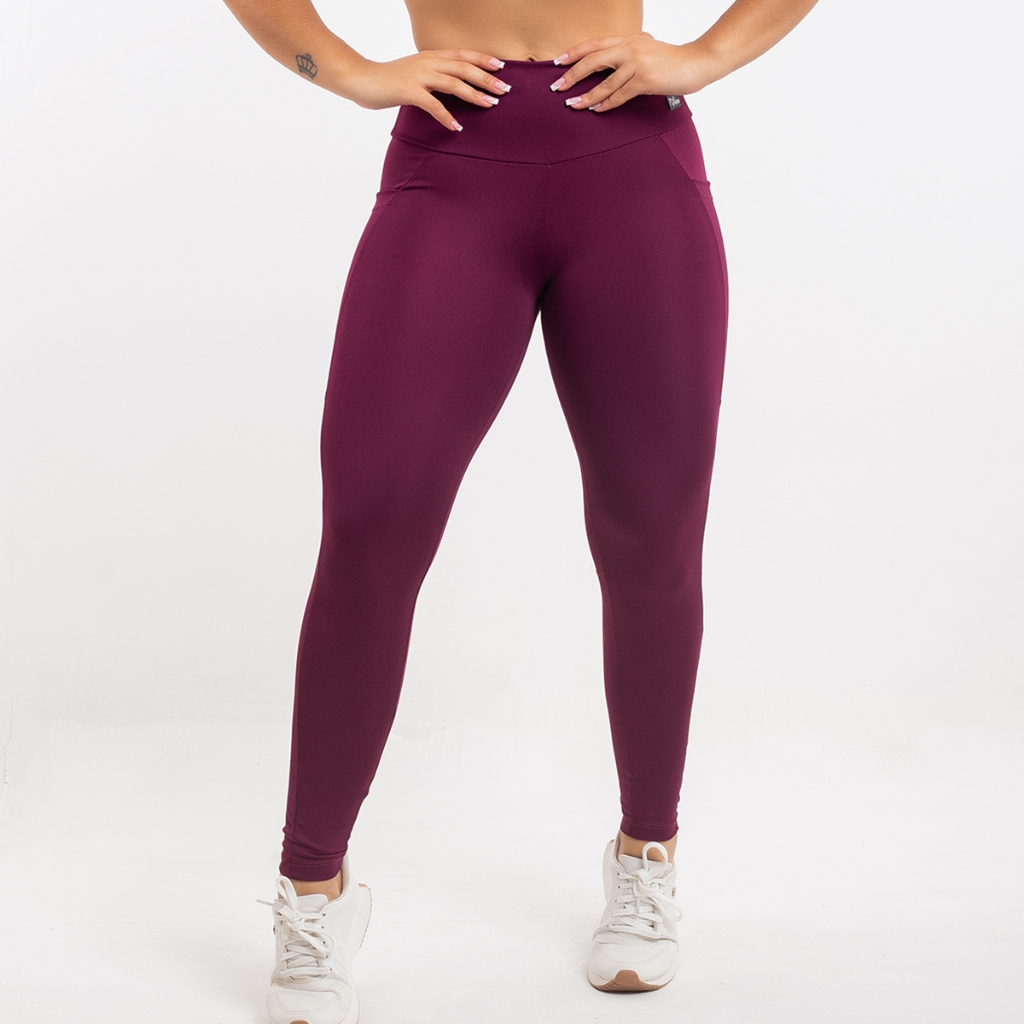 Calça Legging Fitness Zero Transparência Cintura Alta com