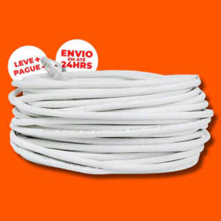Cabo De Rede Internet Rj45 Branco Patch Lan 5m 10m 15m 20m 30m
