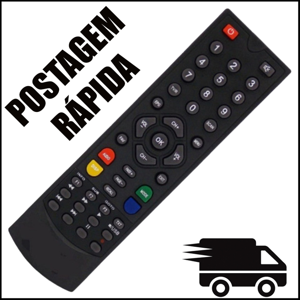 Controle remoto para receptor Globalsat GS240 / GS-240