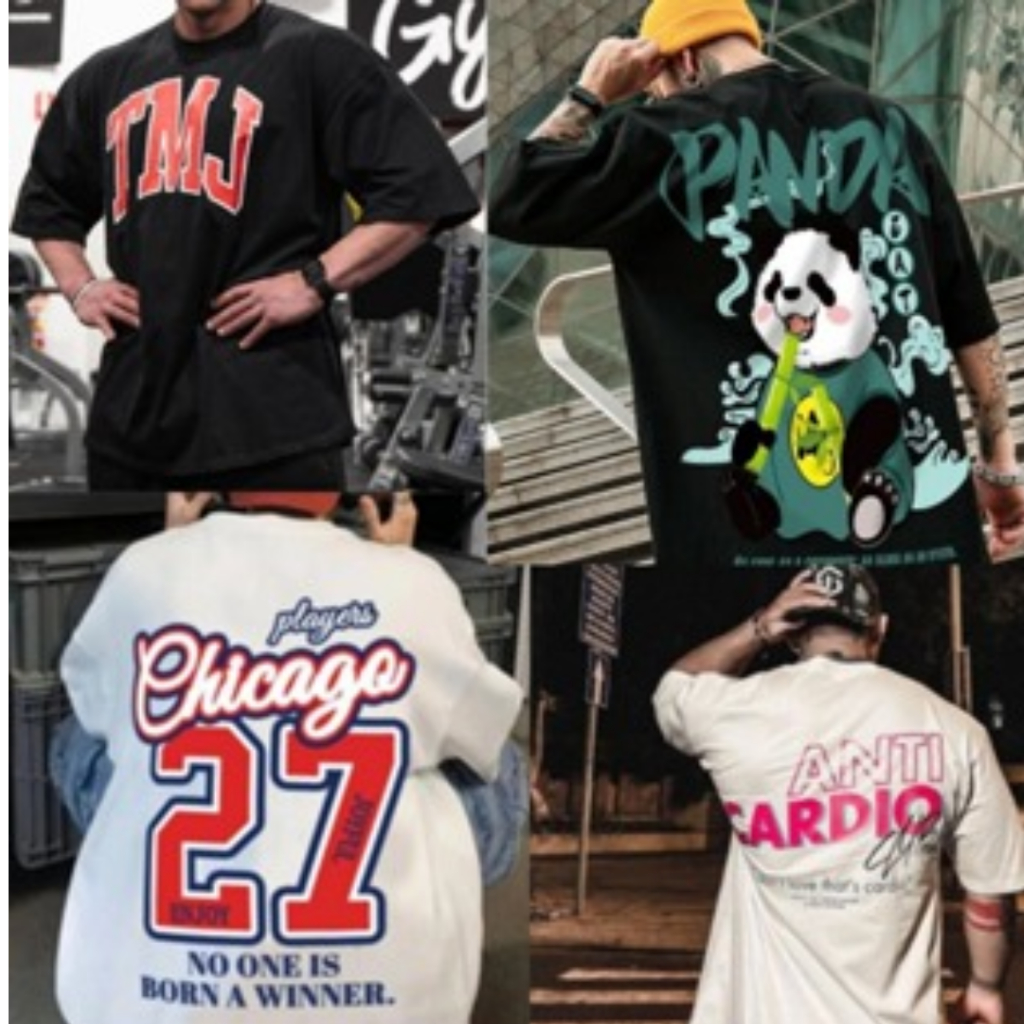 Kit 3 Camisetas Surpresa Modelos Top Oversized Unissex Larga