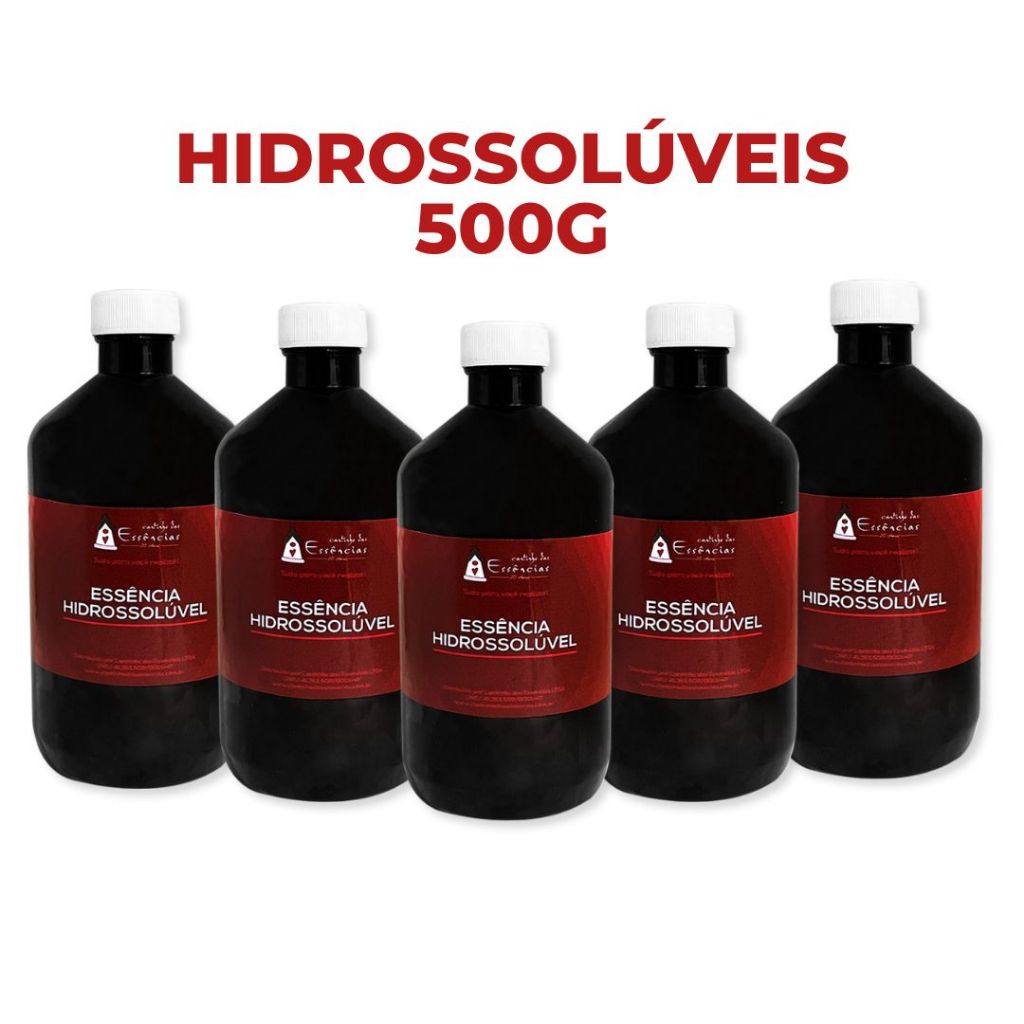 Essência Hidrossolúvel 500g à Base de Água. Para Home Spray, Aromatizador elétrico, Umidificador de Ambientes...