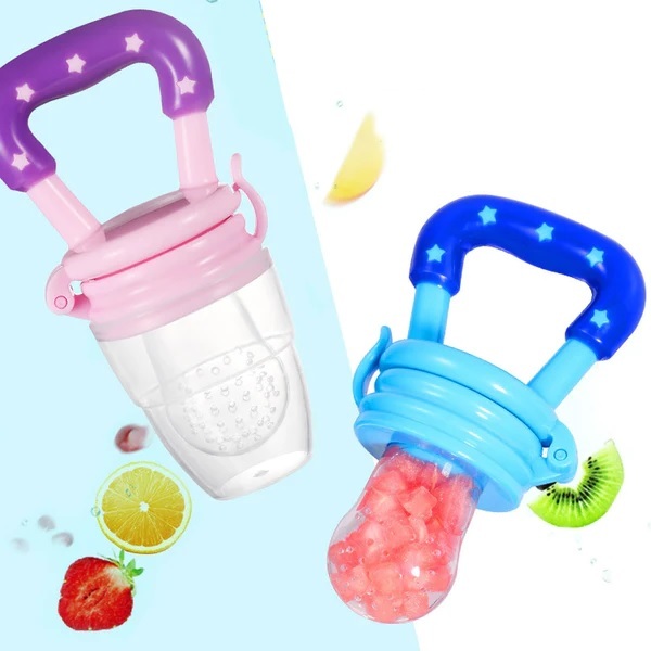 Chupeta Alimentadora de Silicone Mamadeira Fruta Vegetal Suco