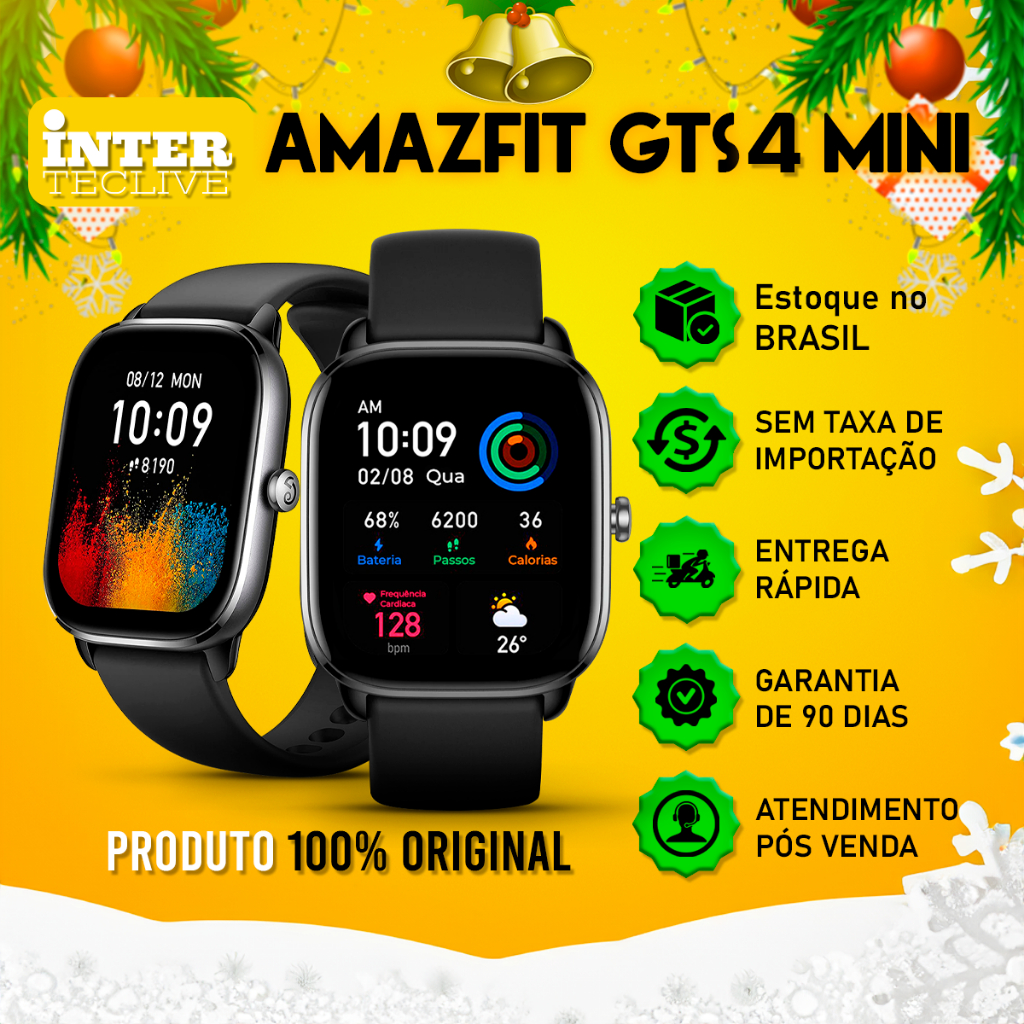 Avaliação do Amazfit GTS 4 Mini - O smartwatch compacto que oferece muito  pelo seu dinheiro 