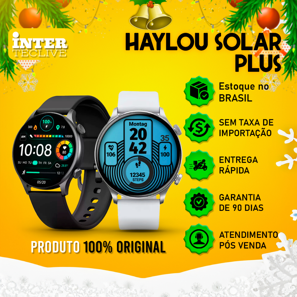 Smartwatch Haylou Solar - Original/Versão Global