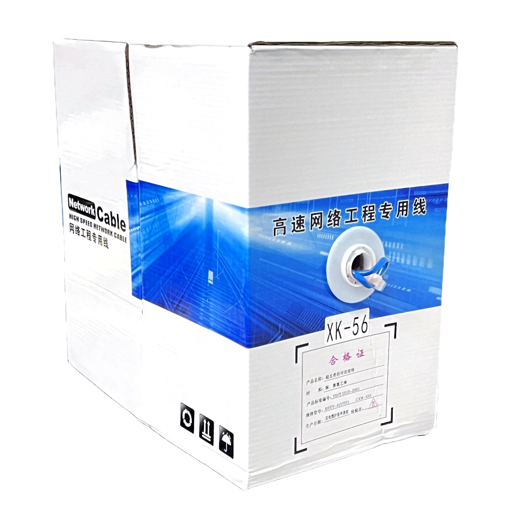 Cabo Rede Cat6 305m 4 Pares Cftv Lan Connect Utp