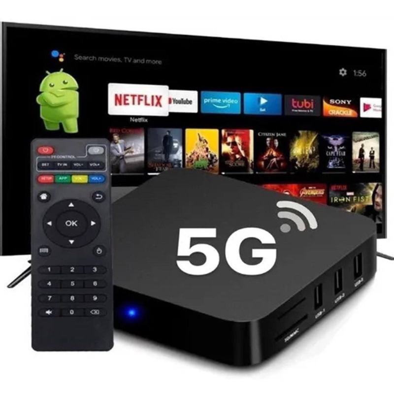 TV BOX MXQ PRO 4K 512GB Conversor Transforme Sua TV Em Smart Assista Filmes E Séries Com Este Aparelho