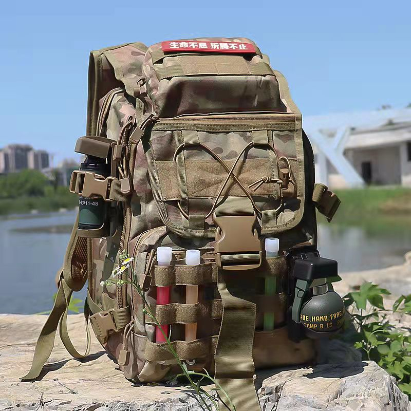 Mochila Tática Militar 45Litros Oxford 6000D Resistente a agua