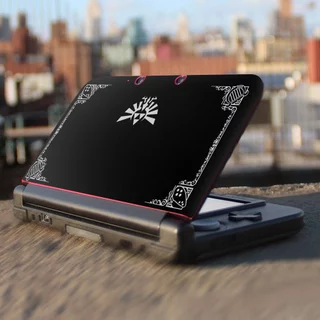 skin adesivo videogame portátil preto detalhes cinza