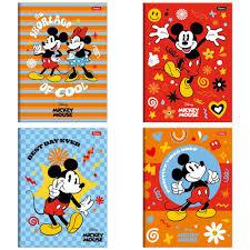 CADERNO BROCHURAO MICKEY MOUSE 4068881 80 FOLHAS CAPA DURA SORTIDOS VOLTA AS AULAS BARATO MATERIAL ESCOLAR 200MMX275MM