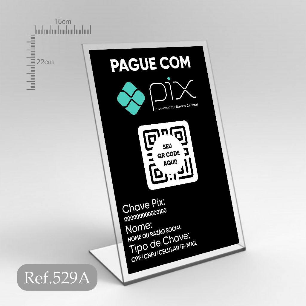 3 Display Pix com Qr Code - Comércio | Shopee Brasil