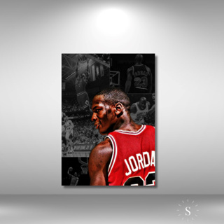 Quadro Decorativo Michael Jordan Basquete Esporte Quartos Salas Decorações  Com Moldura G04