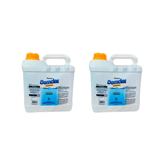 KIT 2 Floculante e Clarificante DomClor 5L Limpeza Para Piscina