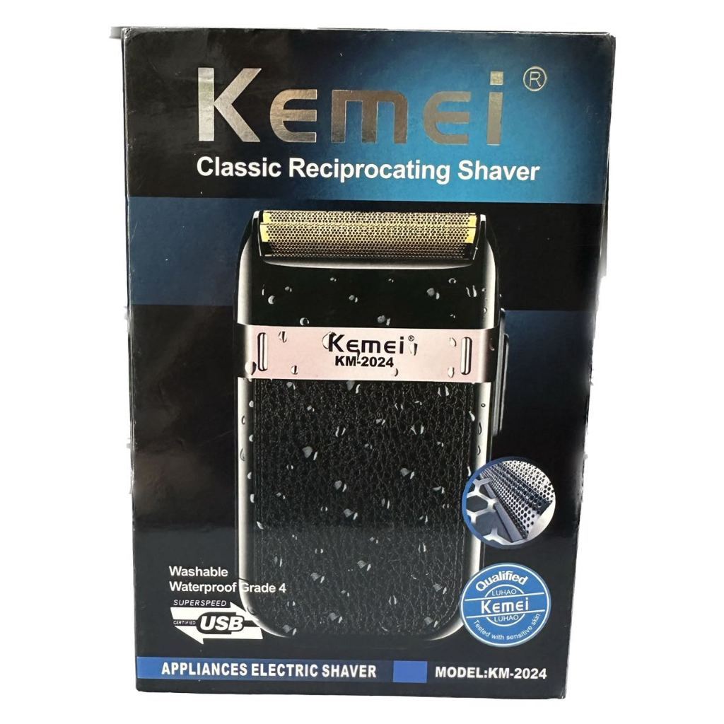 Barbeador Shaver para Acabamento Kemei KM-2024 100V/240V