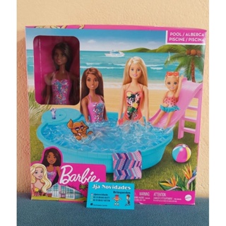 Boneca bonito Swimwear Anéis Natação Lifebuoy Swimsuits Bikini Slipper  Cadeira Praia Roupas de banho para Barbie Doll Acessórios Toy