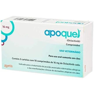 Apoquel Dermatológico 16 Mg 20 Comp 16mg Original