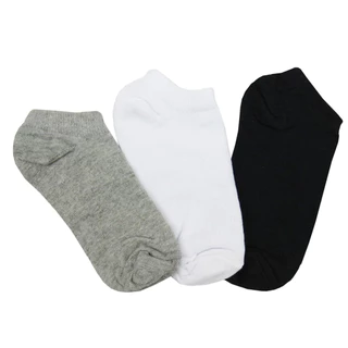 Kit 3 Pares de Meia Sapatilha Invisivel Unisex Soft Tamanho 34 a 38 e 39 Meias Algodao Poliamida