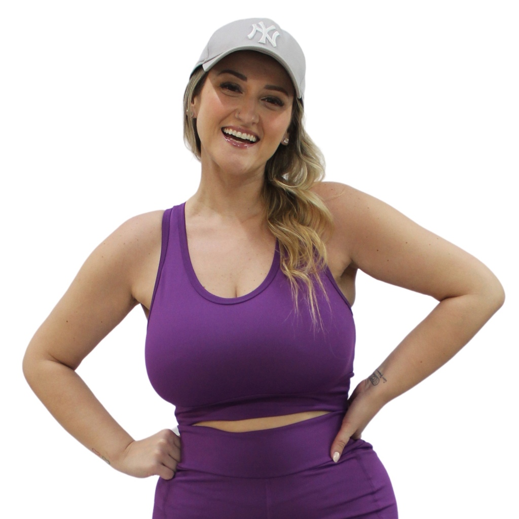 Top Cropped de Suplex Feminino Plus Size 103817-A