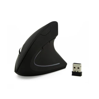 Mouse Vertical Ergométrico Anatômico Confortável Sem fio 1200-1600-3800 DPI - Preto