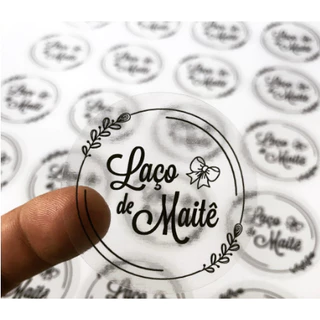 300 Etiquetas Rotulos Personalizado Adesivo Fosco Brilho 4x4 cm