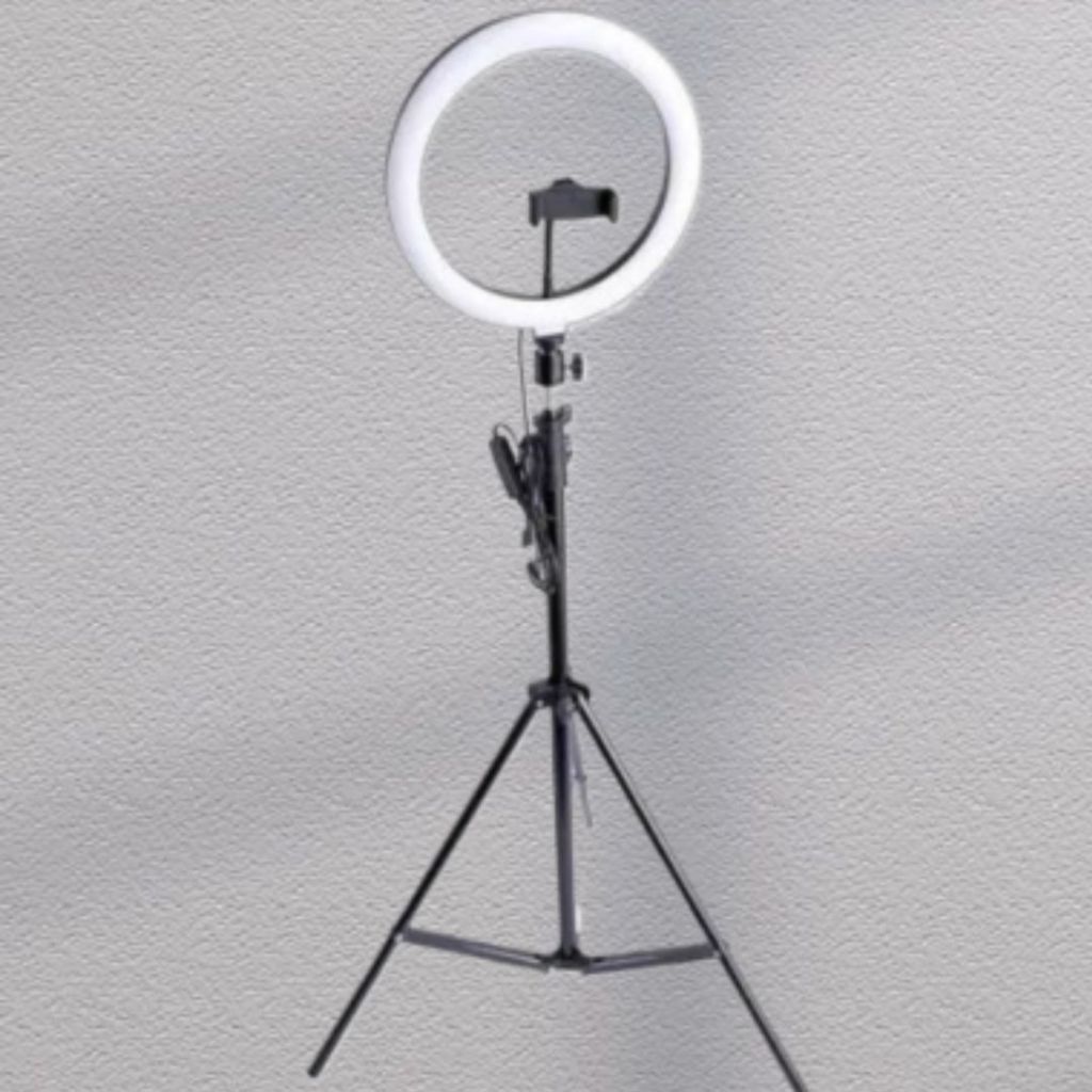 Ring Light 10' Completo Portátil 26cm + Tripé + suporte p/ celular.