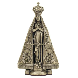 Imagem Nossa Senhora Aparecida Metal Envelhecido 8.5 Cm