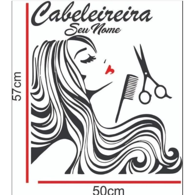 Adesivo Para Parede Vidro Salão De Cabeleireiro