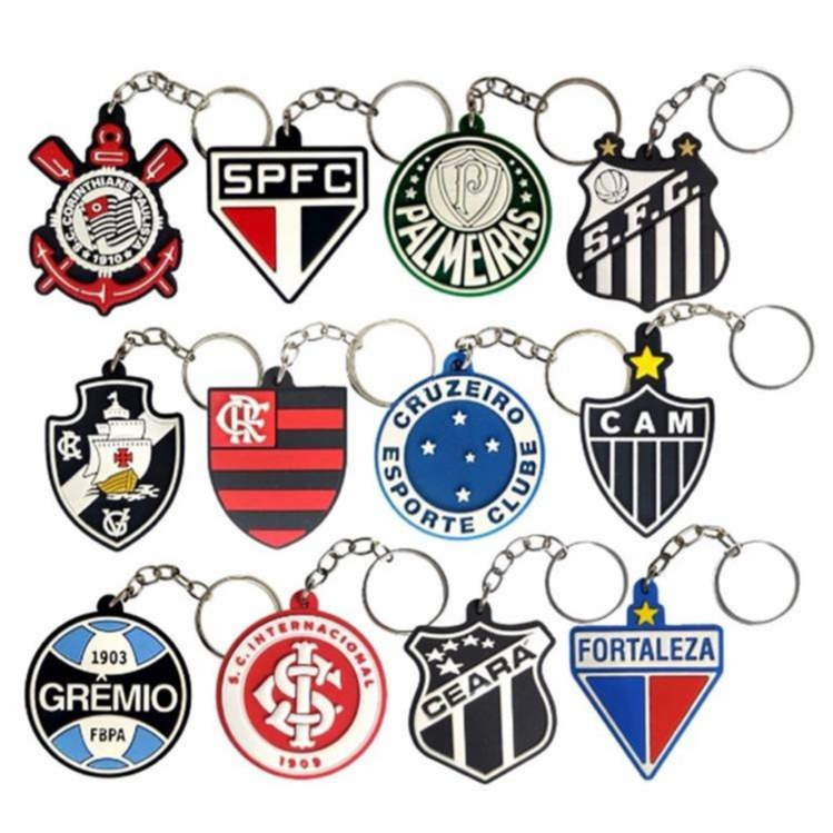 Chaveiro de Borracha Times de Futebol