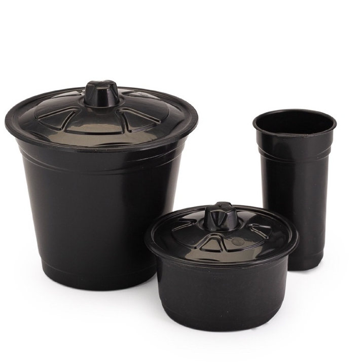 Kit Lixeira De Pia Cozinha Lixeiro 2 Litros e Porta Detergente e Suporte Para Esponja 500ml Promoção