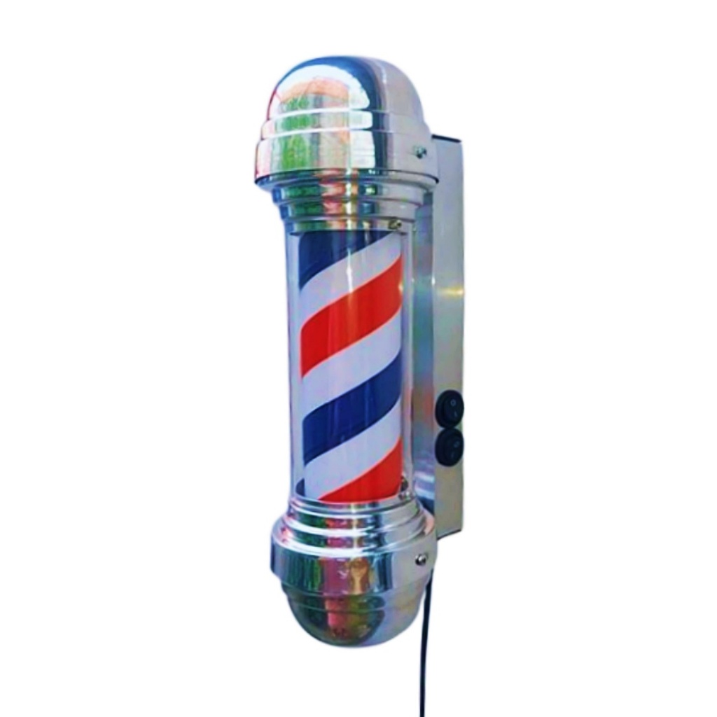 BARBER POLE MINI 30CM GIRATÓRIO VOLTAGEM BIVOLT. | Shopee Brasil
