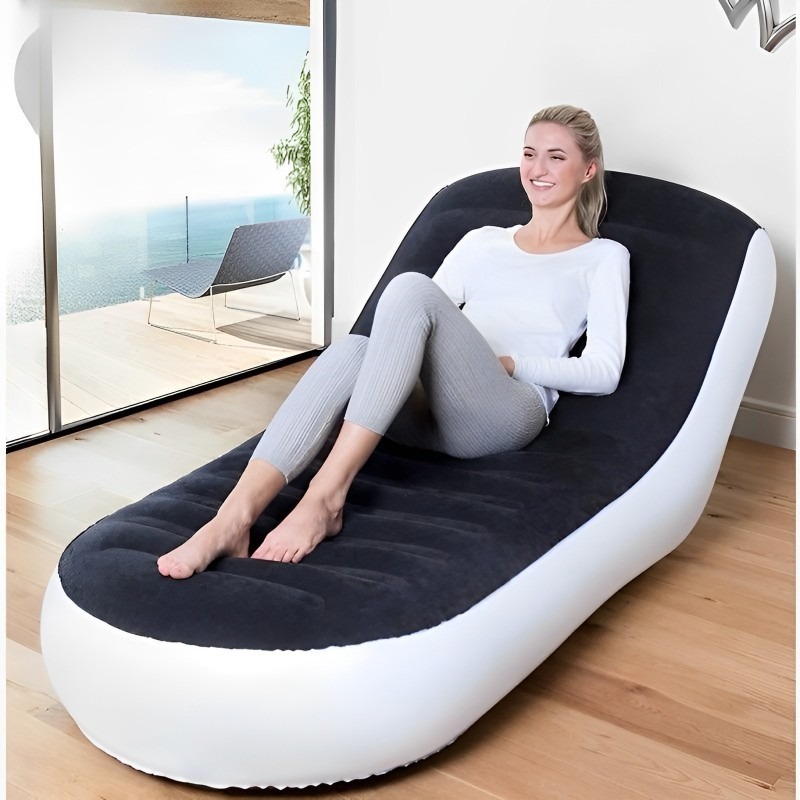 Sofa Cama Inflável Ultra Lounge Portátil Descanso Preguiçoso Sofá Poltrona