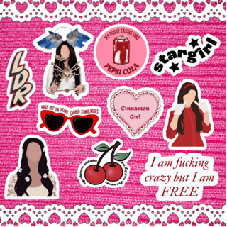 Lana del Rey Sticker  Adesivos sticker, Adesivos para impressão