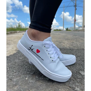 Tênis feminino fé casual promoção